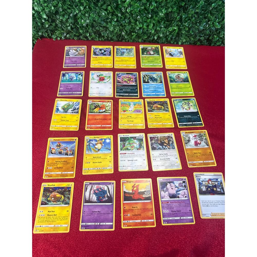 Collection of 25 Assorted Pokemon Trading Card Game Cards Kids Game Gift Bundle